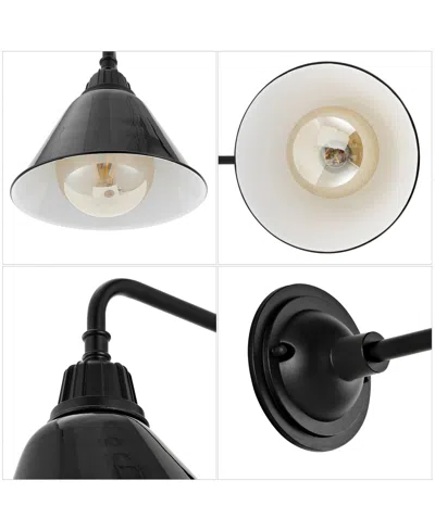 Jonathan Y Croydon 9.63" 1-light Farmhouse Industrial Indoor, Outdoor Iron Led Gooseneck Arm Outdoor Sconce In Multi