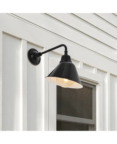Jonathan Y Croydon 9.63" 1-light Farmhouse Industrial Indoor, Outdoor Iron Led Gooseneck Arm Outdoor Sconce In Multi