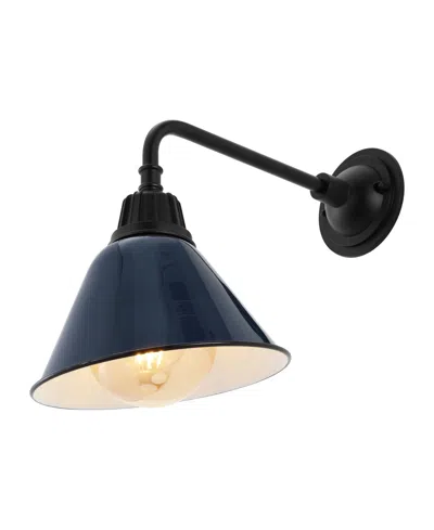 Jonathan Y Croydon 9.63" 1-light Farmhouse Industrial Indoor, Outdoor Iron Led Gooseneck Arm Outdoor Sconce In Multi