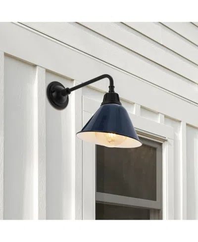 Jonathan Y Croydon 9.63" 1-light Farmhouse Industrial Indoor, Outdoor Iron Led Gooseneck Arm Outdoor Sconce In Multi