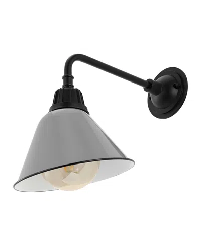 Jonathan Y Croydon 9.63" 1-light Farmhouse Industrial Indoor, Outdoor Iron Led Gooseneck Arm Outdoor Sconce In Multi