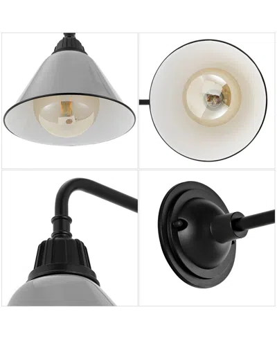 Jonathan Y Croydon 9.63" 1-light Farmhouse Industrial Indoor, Outdoor Iron Led Gooseneck Arm Outdoor Sconce In Multi