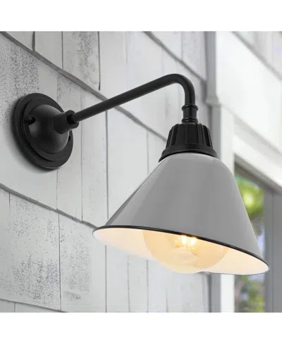 Jonathan Y Croydon 9.63" 1-light Farmhouse Industrial Indoor, Outdoor Iron Led Gooseneck Arm Outdoor Sconce In Multi