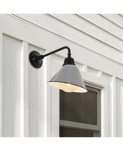Jonathan Y Croydon 9.63" 1-light Farmhouse Industrial Indoor, Outdoor Iron Led Gooseneck Arm Outdoor Sconce In Multi