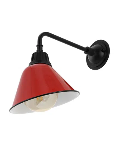 Jonathan Y Croydon 9.63" 1-light Farmhouse Industrial Indoor, Outdoor Iron Led Gooseneck Arm Outdoor Sconce In Multi