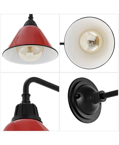 Jonathan Y Croydon 9.63" 1-light Farmhouse Industrial Indoor, Outdoor Iron Led Gooseneck Arm Outdoor Sconce In Multi