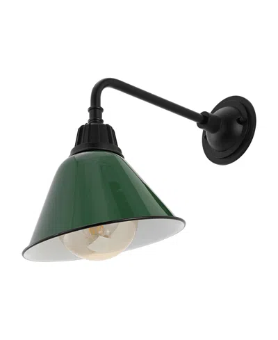 Jonathan Y Croydon 9.63" 1-light Farmhouse Industrial Indoor, Outdoor Iron Led Gooseneck Arm Outdoor Sconce In Multi