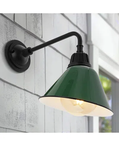 Jonathan Y Croydon 9.63" 1-light Farmhouse Industrial Indoor, Outdoor Iron Led Gooseneck Arm Outdoor Sconce In Multi