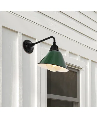 Jonathan Y Croydon 9.63" 1-light Farmhouse Industrial Indoor, Outdoor Iron Led Gooseneck Arm Outdoor Sconce In Multi