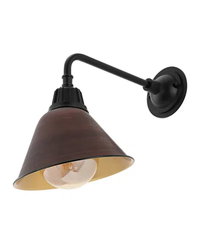 Jonathan Y Croydon 9.63" 1-light Farmhouse Industrial Indoor, Outdoor Iron Led Gooseneck Arm Outdoor Sconce