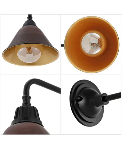 Jonathan Y Croydon 9.63" 1-light Farmhouse Industrial Indoor, Outdoor Iron Led Gooseneck Arm Outdoor Sconce