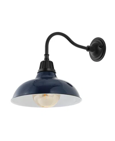 Jonathan Y Aurora 12.25" 1-light Farmhouse Industrial Indoor, Outdoor Iron Led Gooseneck Arm Outdoor Sconce In Multi