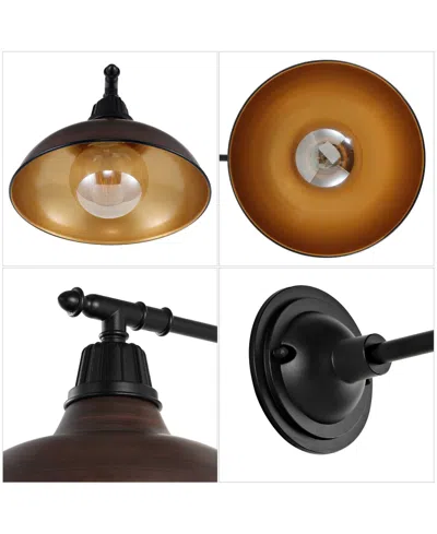 Jonathan Y Wallace 12.25" 1-light Farmhouse Industrial Indoor, Outdoor Iron Led Victorian Arm Outdoor Sconce