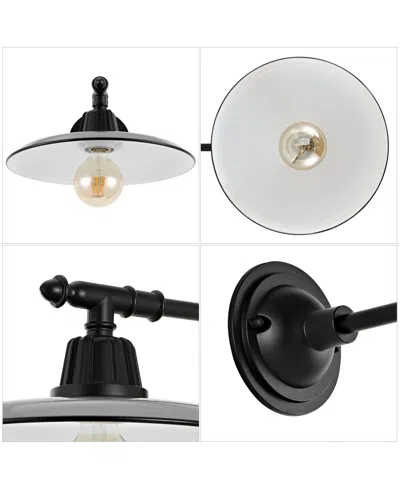 Jonathan Y Bonner 12" 1-light Farmhouse Industrial Indoor, Outdoor Iron Led Victorian Arm Outdoor Sconce In Multi