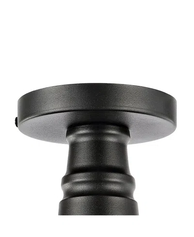 Jonathan Y Camila 14" 1-light Classic Industrial Indoor, Outdoor Iron Led Semi Flush Mount In Multi