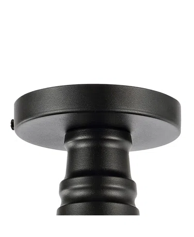 Jonathan Y Camila 14" 1-light Classic Industrial Indoor, Outdoor Iron Led Semi Flush Mount