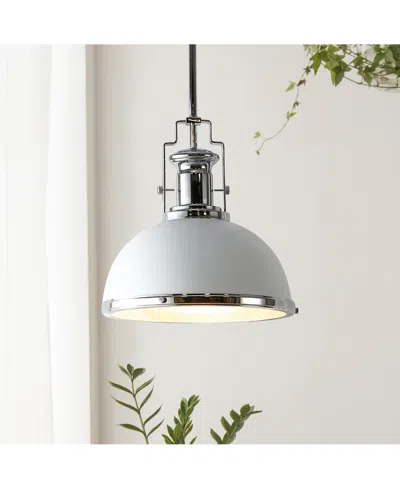 Jonathan Y Homer 13" 1-light Modern Industrial Iron Led Dome Pendant