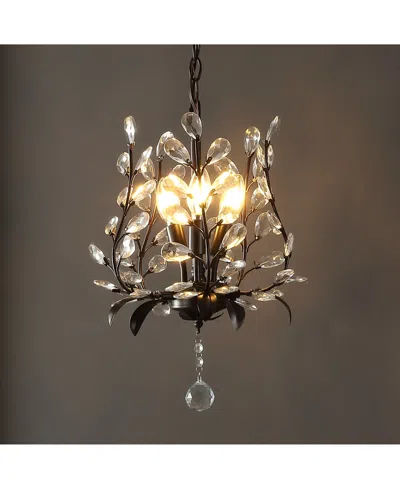 Jonathan Y Adoria 12" 3-light Contemporary Bohemian Iron, Acrylic Led Pendant