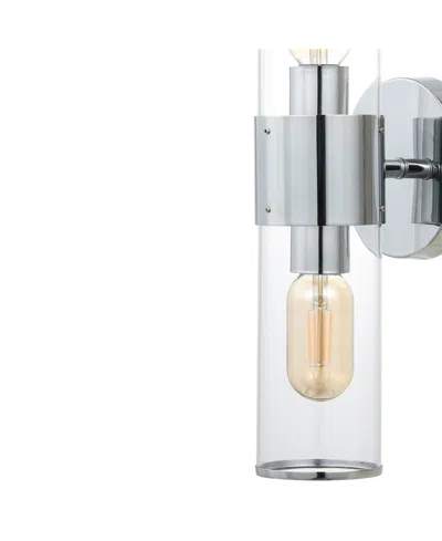 Jonathan Y Quinn 15.5" 2-light Mid-century Modern Iron, Acrylic Led Sconce