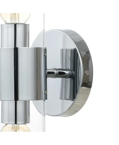 Jonathan Y Quinn 15.5" 2-light Mid-century Modern Iron, Acrylic Led Sconce