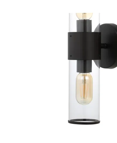 Jonathan Y Quinn 15.5" 2-light Farmhouse Industrial Iron, Acrylic Led Sconce