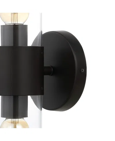 Jonathan Y Quinn 15.5" 2-light Farmhouse Industrial Iron, Acrylic Led Sconce