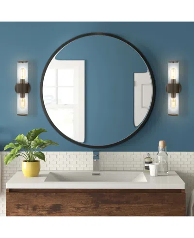 Jonathan Y Quinn 15.5" 2-light Farmhouse Industrial Iron, Acrylic Led Sconce