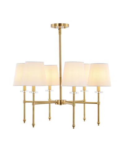 Jonathan Y Cillian 27" 6-light Mid-century Modern Iron Led Chandelier