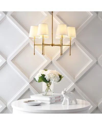 Jonathan Y Cillian 27" 6-light Mid-century Modern Iron Led Chandelier