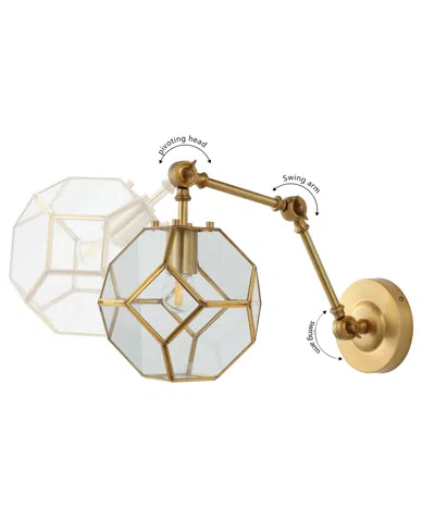 Jonathan Y Honeycomb 7.5" 1-light Modern Contemporary Arm-adjustable Iron, Glass Led Sconce