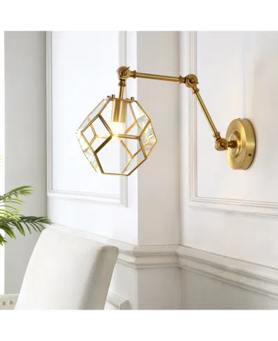 Jonathan Y Honeycomb 7.5" 1-light Modern Contemporary Arm-adjustable Iron, Glass Led Sconce