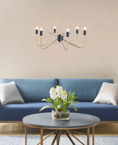 Hampton Hill Alexis 6 Light Two Tone Chandelier