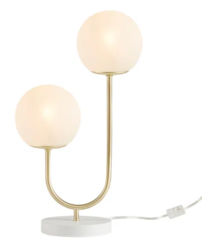 510 Design Zusa Metal 2-light Globe Table Lamp In White