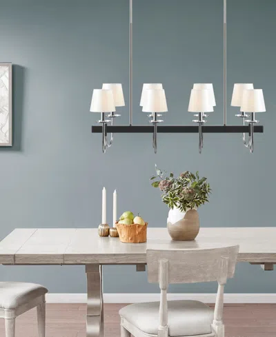 Hampton Hill Fairmount Drum Shades 8-light Traditional Chandelier In Multi