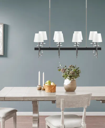 Hampton Hill Fairmount Drum Shades 8-light Traditional Chandelier In Multi