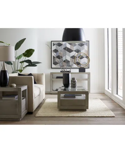 Macy's Tivie 22" Wood End Table In Gray