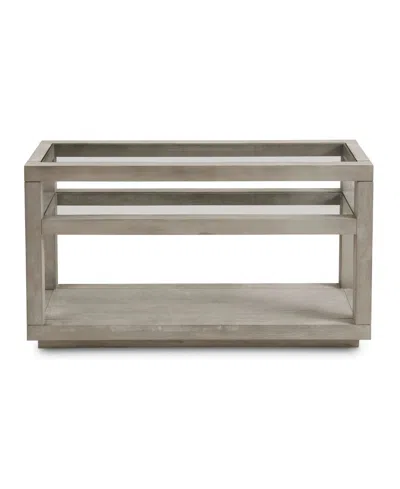 Macy's Tivie 54" Wood Console Table In Gray