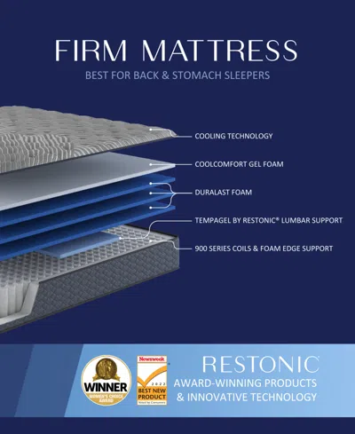 Restonic Waldorf 12.5" Firm Mattress In A Box In Transparent
