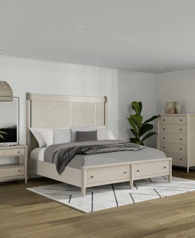 Macy's Laguna 3-pc Bedroom Set (queen Storage Bed, Chest & Nightstand) In Transparent