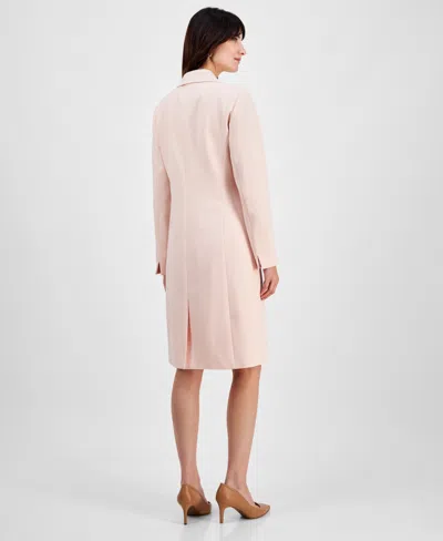 Le Suit Women's Elongated Blazer Dress Suit Set, Regular & Petite In Pink
