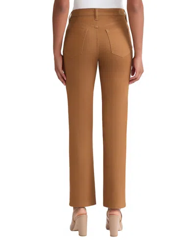 Jones New York Petite Lexington Straight Jeans In Brown