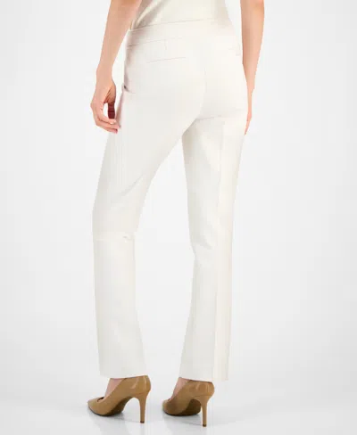 Anne Klein Petite Mid-rise Pants In White