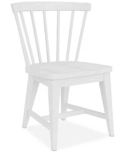 Macy's Closeout! Catriona Wood Side Chair In White