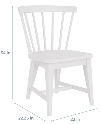 Macy's Closeout! Catriona Wood Side Chair In White