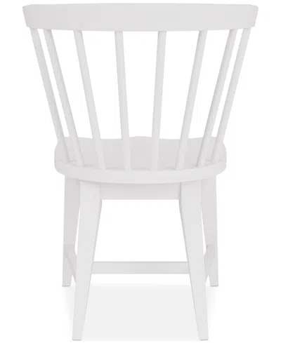 Macy's Closeout! Catriona Wood Side Chair In White
