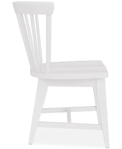 Macy's Closeout! Catriona Wood Side Chair In White