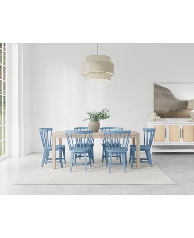 Macy's Closeout! Catriona Wood Side Chair In Blue