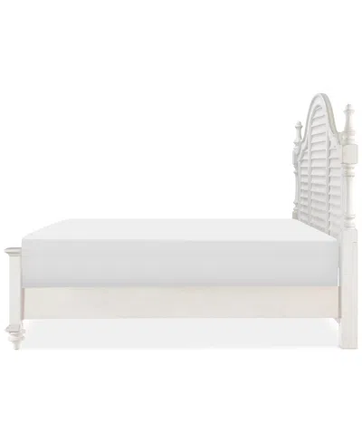 Macy's Mandeville Louvered King Bed In White