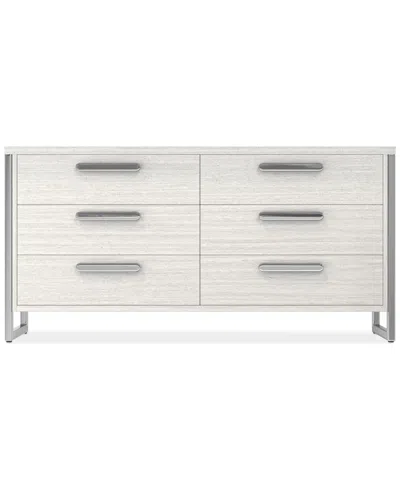 Bernhardt Stratum 3pc Bedroom Set (queen Bed + Dresser + Small Nightstand) In Transparent