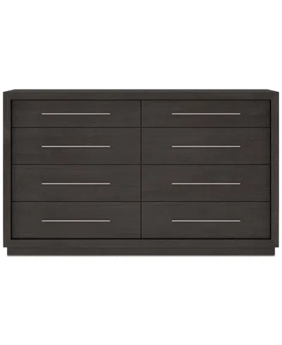 Macy's Tivie 3pc Bedroom Set (queen Canopy Bed + Dresser + Nightstand), Created For  In Brown